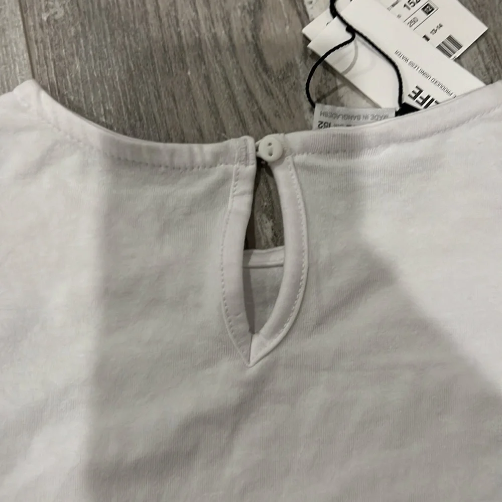 Zara White Ruffled Lace Top